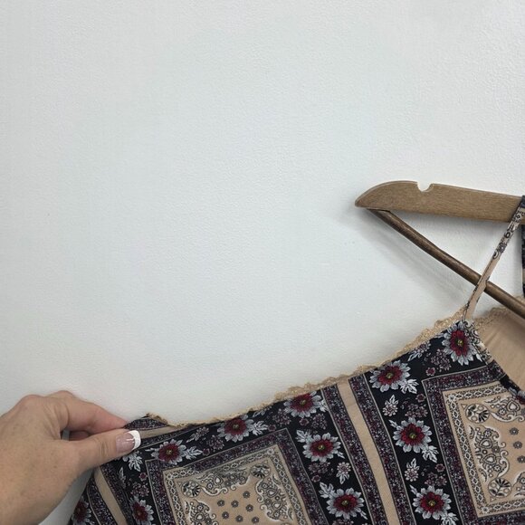 Xhilaration Womens XXL Boho Floral Print Sleeveless Halter Mini Dress 2XL - Picture 8 of 14